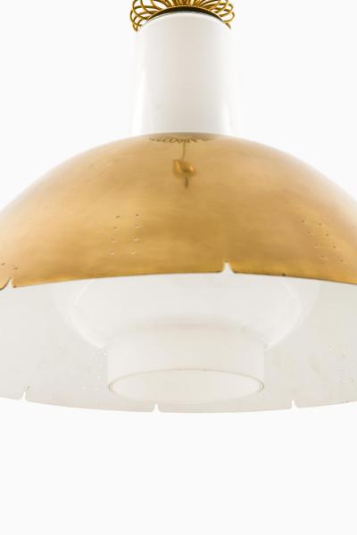 Paavo Tynell Pair of Ceiling Lamps Model K2 20 in Brass by Paavo Tynell 1950s