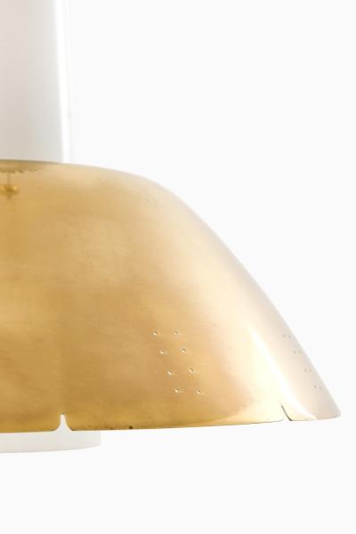 Paavo Tynell Pair of Ceiling Lamps Model K2 20 in Brass by Paavo Tynell 1950s