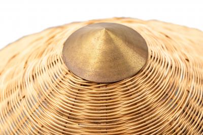 Paavo Tynell Pair of Chinese hat floor lamps model 9602