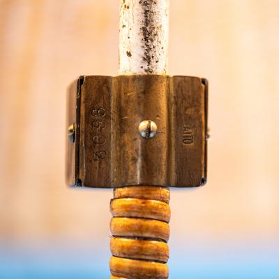 Paavo Tynell Pair of Chinese hat floor lamps model 9602