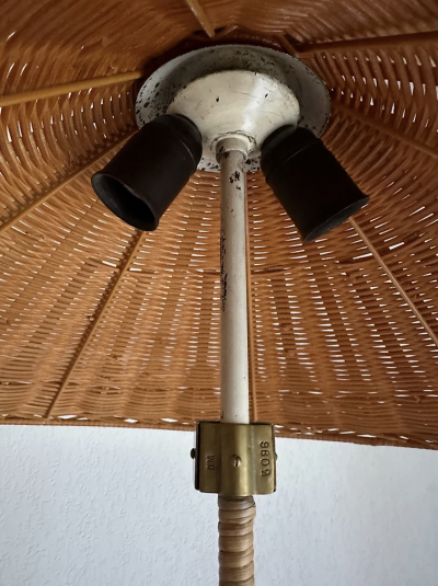 Paavo Tynell Pair of Chinese hat floor lamps model 9602