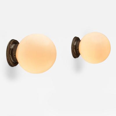 Paavo Tynell Pair of Model 2009 Wall Lights by Paavo Tynell for Taito Finland 1930s