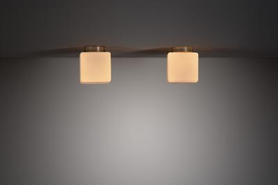 Paavo Tynell Pair of Model 2025 A Ceiling Lamps by Paavo Tynell for Idman Finland ca 1930s
