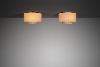 Paavo Tynell Pair of Model A2 7 Ceiling Lights by Paavo Tynell for Idman Finland 1960s