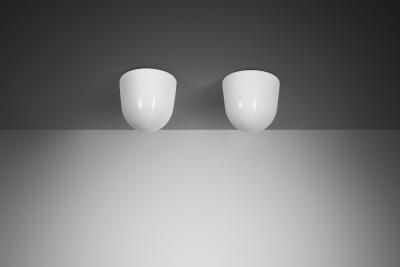 Paavo Tynell Pair of Paavo Tynell 80112 Ceiling Lamps for Idman Finland ca 1950s