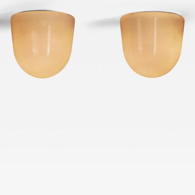 Paavo Tynell Pair of Paavo Tynell 80112 Ceiling Lamps for Idman Finland ca 1950s