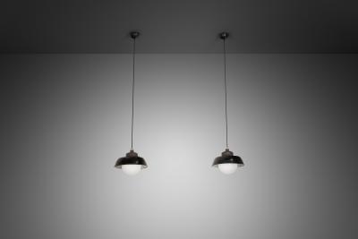 Paavo Tynell Pair of Paavo Tynell Hanging Lamps for Taito Finland ca 1930s