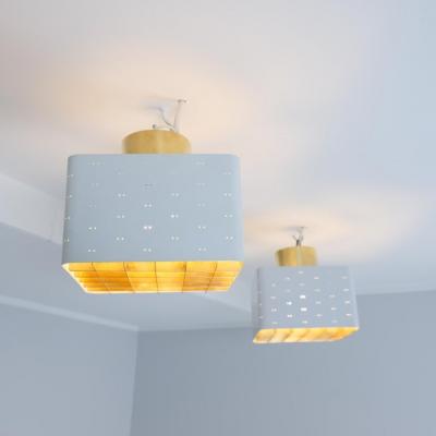 Paavo Tynell Pair of Paavo Tynell Starry Sky Flush Mounts 9068 in Brass White Idman 1960s