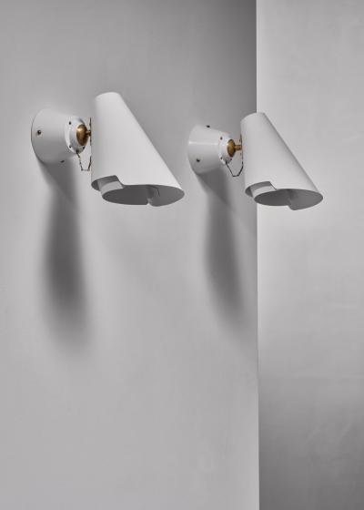 Paavo Tynell Pair of Paavo Tynell model 2351 wall lamps for Idman Finland