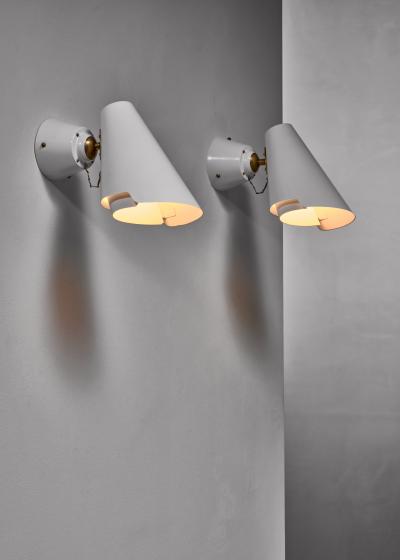 Paavo Tynell Pair of Paavo Tynell model 2351 wall lamps for Idman Finland