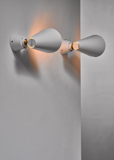 Paavo Tynell Pair of Paavo Tynell model 2351 wall lamps for Idman Finland