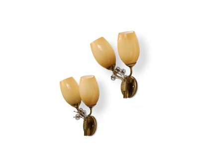 Paavo Tynell Pair of Wall Lights No 9453 by Paavo Tynell