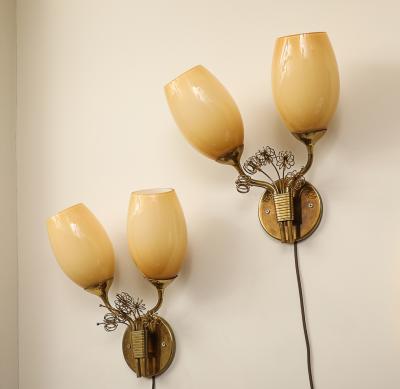 Paavo Tynell Pair of Wall Lights No 9453 by Paavo Tynell