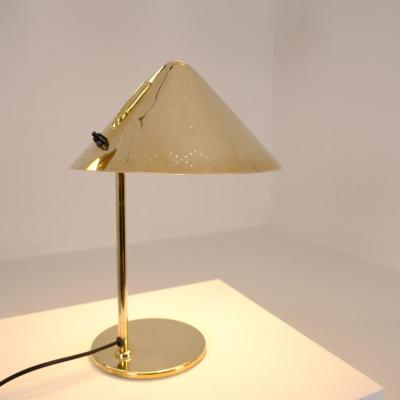 Paavo Tynell Rare Commissioned Paavo Tynell Perforated Brass Table Lamp Taito Oy 1950s