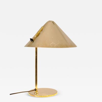 Paavo Tynell Rare Commissioned Paavo Tynell Perforated Brass Table Lamp Taito Oy 1950s