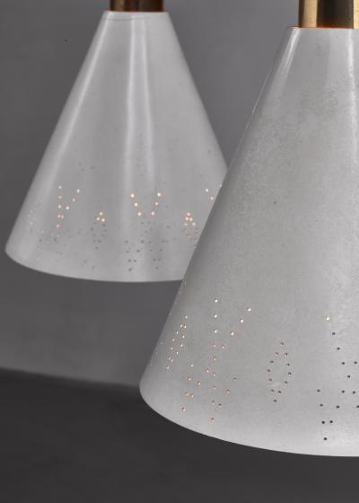 Paavo Tynell Rare Model K2 60 Double Pendant by Paavo Tynell Idman Finland 1950s