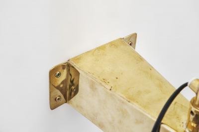 Paavo Tynell Rare Paavo Tynell Brass Perforated Wall Lamp for Taito Oy Finland 1950s