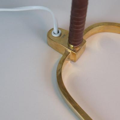 Paavo Tynell Rare Paavo Tynell Perforated Brass Horseshoe Table Lamp Model 9224 Taito 1950s