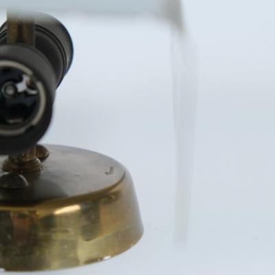 Paavo Tynell Rare Paavo Tynell Wall Lamp Model 10331 Perforated Brass Idman 1950s