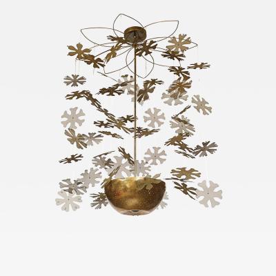 Paavo Tynell Rare Snowflake Ceiling Fixture