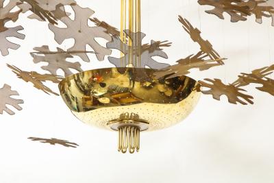 Paavo Tynell Rare Snowflake Ceiling Fixture by Paavo Tynell for Taito Oy