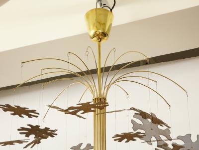 Paavo Tynell Rare Snowflake Ceiling Fixture by Paavo Tynell for Taito Oy