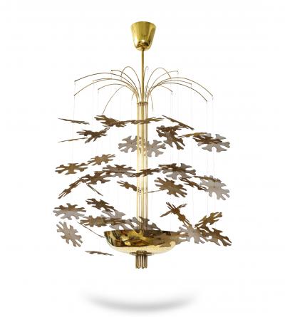 Paavo Tynell Rare Snowflake Ceiling Fixture by Paavo Tynell for Taito Oy