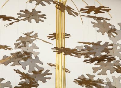 Paavo Tynell Rare Snowflake Ceiling Fixture by Paavo Tynell for Taito Oy