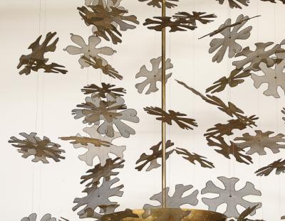 Paavo Tynell Rare Snowflake Ceiling Fixture by Paavo Tynell for Taito Oy