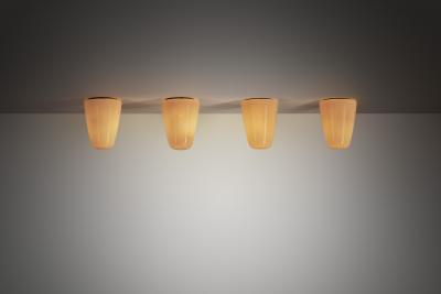 Paavo Tynell Set of Four Paavo Tynell Ceiling Lights for Taito Finland Mid 20th Century
