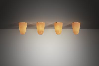 Paavo Tynell Set of Four Paavo Tynell Ceiling Lights for Taito Finland Mid 20th Century
