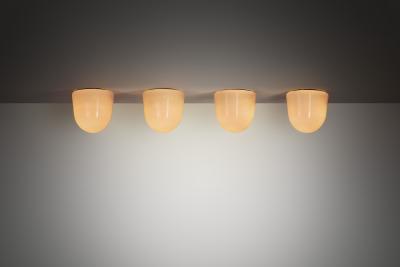 Paavo Tynell Set of Four of Paavo Tynell 80112 Ceiling Lamps for Idman Finland ca 1950s