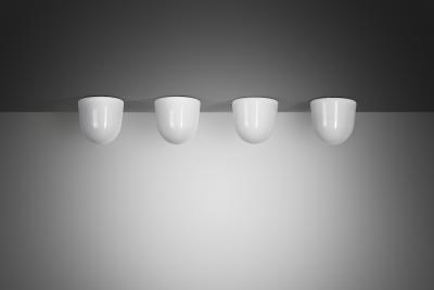 Paavo Tynell Set of Four of Paavo Tynell 80112 Ceiling Lamps for Idman Finland ca 1950s