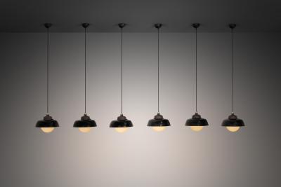 Paavo Tynell Set of Six Paavo Tynell Hanging Lamps for Taito Finland ca 1930s