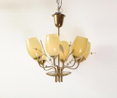 Paavo Tynell Six Light Ceiling Fixture by Paavo Tynell