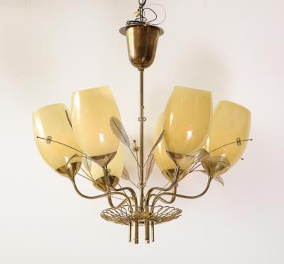 Paavo Tynell Six Light Ceiling Fixture by Paavo Tynell