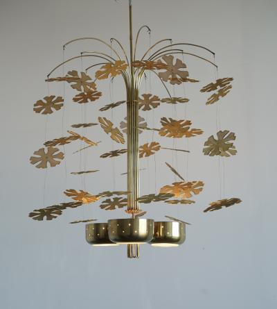Paavo Tynell Snowflakes Chandelier by Paavo Tynell Lightolier