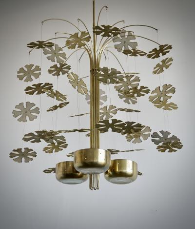 Paavo Tynell Snowflakes Chandelier by Paavo Tynell Lightolier