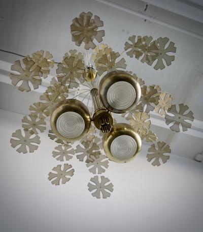 Paavo Tynell Snowflakes Chandelier by Paavo Tynell Lightolier