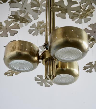 Paavo Tynell Snowflakes Chandelier by Paavo Tynell Lightolier