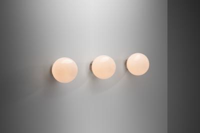 Paavo Tynell Three Paavo Tynell Model 2008 Ceiling Lights for Idman Oy Finland 1950s