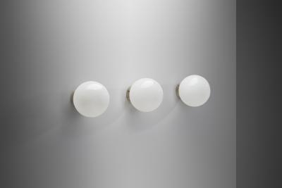 Paavo Tynell Three Paavo Tynell Model 2008 Ceiling Lights for Idman Oy Finland 1950s