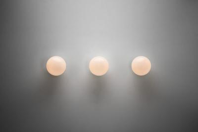 Paavo Tynell Three Paavo Tynell Model 2008 Ceiling Lights for Idman Oy Finland 1950s