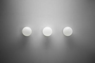 Paavo Tynell Three Paavo Tynell Model 2008 Ceiling Lights for Idman Oy Finland 1950s