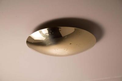 Paavo Tynell Two Enlighten Rey Perforated Brass Dome Ceiling Lamp