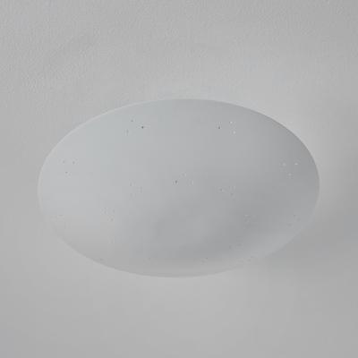 Paavo Tynell Two Enlighten Rey Perforated Metal Dome Ceiling Lamp in White