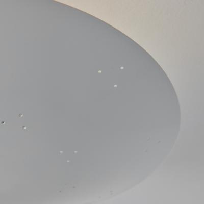 Paavo Tynell Two Enlighten Rey Perforated Metal Dome Ceiling Lamp in White