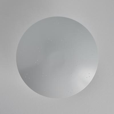 Paavo Tynell Two Enlighten Rey Perforated Metal Dome Ceiling Lamp in White