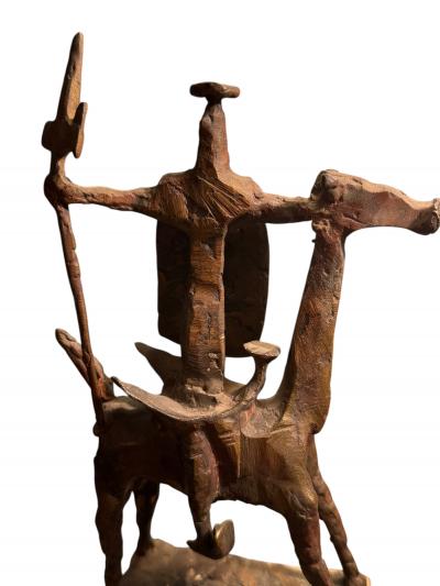 Pablo Picasso BRUTALIST BRONZE DON QUIXOTE AND HORSE ATTRIBUTTED TO PABLO PICASSO