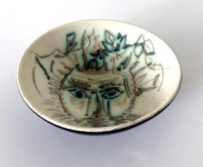 Pablo Picasso Ceramic Bowl Visage de Faune by Pablo Picasso